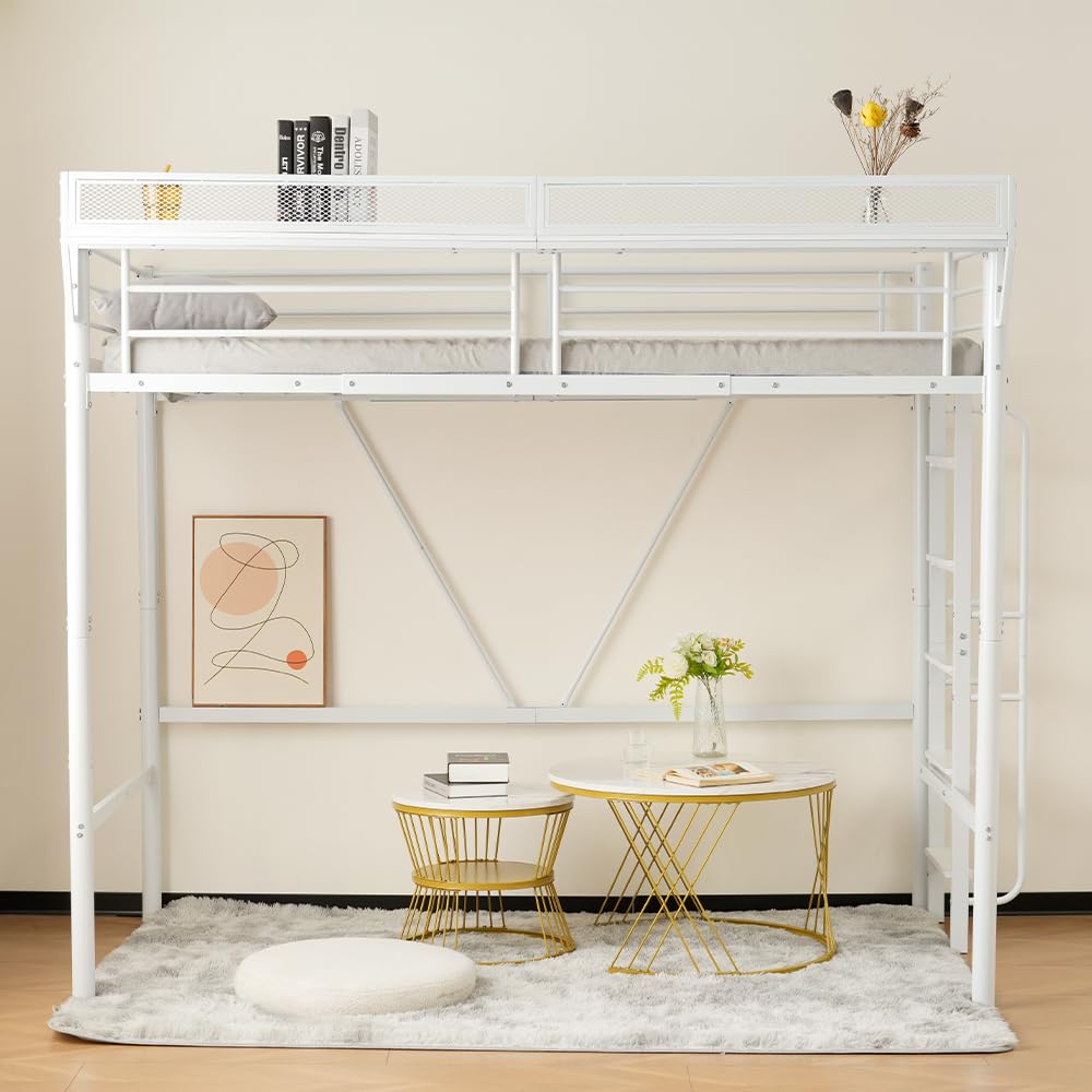 北欧風 システムベット 宮棚　ロフトベッド シングル コンセント付き White Amazon｜【ホワイト】システムベット 宮棚 ロフトベッド